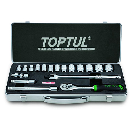 Set chei tubulare TOPTUL Combination Set scule 3.8 nr de piese: 18 buc TOPTUL GCAD1805
