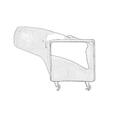 Bara de protectie Conducta aer Fata Stanga plastic negru se potriveste AUDI A3 0503 0313 0503 0508 8P0 121 333