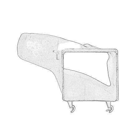 Bara de protectie Conducta aer Fata Stanga plastic negru se potriveste AUDI A3 0503 0313 0503 0508 8P0 121 333