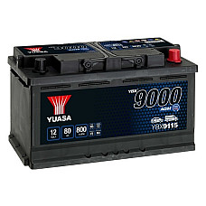 Acumulator Pornire Battery YUASA 12V 80Ah/800A START&amp;STOP AGM YBX9000 AGM Start Stop Plus R+ standard 317x175x190 B13 agm/starting YUASA YBX9115