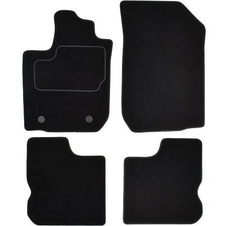 Covoras podea textil Floor mats Velours 4 pcs front/rear set colour neagra DACIA LOGAN II 10.12- Saloon MAMMOOTH MMT A041 DAC35 PRM 01