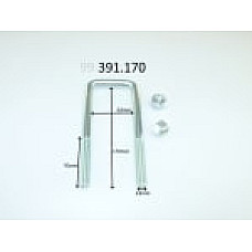 Brida arc Leaf spring shackle 170mm M14  ISUZU D-MAX II 1.9D/2.5D 06.12- LS GERMANY 391170-LS