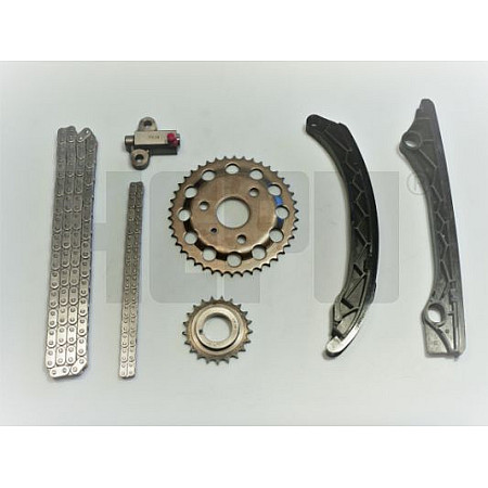 Chit lant de distributie Timing set chain + sprocket SUBARU TREZIA TOYOTA AURIS COROLLA IQ URBAN CRUISER VERSO S YARIS 1.4D 08.05- HEPU HEP21-0568