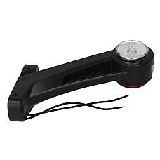 Lampa gabarit Outline marker lights L red/white on short arm 12/24V WAS 575BCL W77.1RF