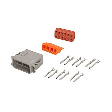 Stecher Wire plug clamped number of pins: 12 plug shape: rectangular female DEUTSCH TRUCKLIGHT 7804128C