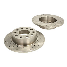 Disc frana de performanta High-efficiency brake disc 2pcs SPEEDMAX full Cut-Drilled rear  L/R outer diameter 255 mm thickness 10 mm AUDI A3 SEAT ALTEA ALTEA XL LEON TOLEDO III 1.2-3.6 11.99- SPEEDMAX 5201-01-1076PTUOTUV