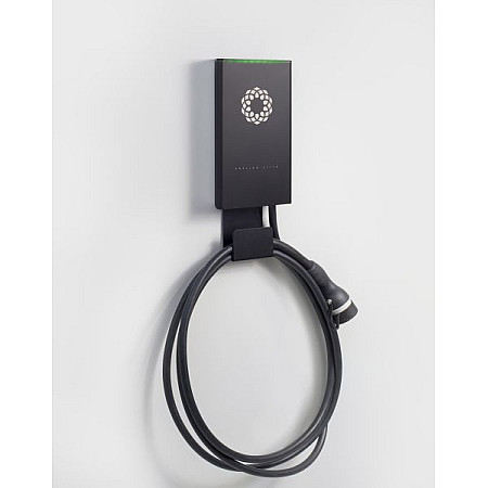 Dispozitiv de incarcare ca, vehicul electric AC charger Wall-mount charger Enelion Stilo phases quantity: 3 22kW colour: neagra cable type 2 Enelion Stilo 22kW Black ENELION ST-32-3-B-7-C-50-0-00