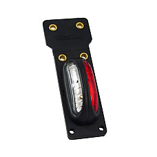 Lampa gabarit Outline marker lights L/R shape: rectangular red/white LED hanging 12/24V VIGNAL VAL112110