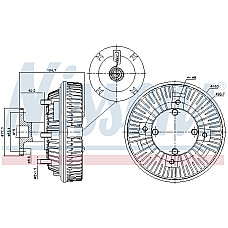 Cupla, ventilator radiator Fan clutch MAN EM G G90 L2000 M 2000 L M 2000 M M90 NM SL II D0226MF-D0836LFL05 10.79- NISSENS NIS 86226
