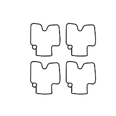 Etansare externa pentru carburator Float chamber gasket quantity per packaging: 4pcs SUZUKI DR-Z YAMAHA WR YZ YZF 400/750 1993-2007 TOURMAX FBG-324