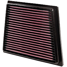 Panou de filtrare (cartus) Sports air filter - Square dl.: 200mm szer.: 162mm wys.:27mm  FORD B-MAX ECOSPORT FIESTA VI KA+ III TOURNEO COURIER B460 TRANSIT COURIER B460 1.0-1.6D 06.08- K&amp;N FILTERS 33-2955