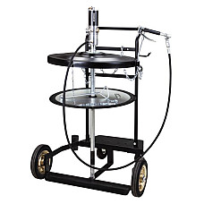 Aparate de distribuire vaselina Grease distribution set Mobile on barrels 180-200l kit contains: cart cover grease hose lubricant pistol Plate pneumatic pump pump ratio: 50:1 hose length: 2m PROFITOOL TMK1/GP3/B/BSP