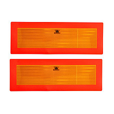 Semn de avertizare Cargoparts placa distinctiv la partea din spate a semi-reflectorizant 565 x20cm kpl.2szt cod 130-R CARGOPARTS CARGO-AET5