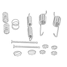 Set accesorii, sabot de frana Set de montaj pantofi de frana OE IVECO 8124934