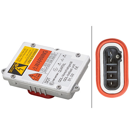 Unitate de comanda,lampa cu descarcare pe gaz Controler xenon Dreapta/Stanga MERCEDES ACTROS MP2 / MP3 VOLVO FH FH II FH16 FM FM II 10.02- HELLA 5DV008 856-001