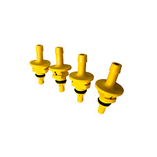 Duze de injecie Injection strip nozzle diameter18mm Yellow for lpg rail AEB quantity per packaging - 4pcs LANDI RENZO LPG AEB2