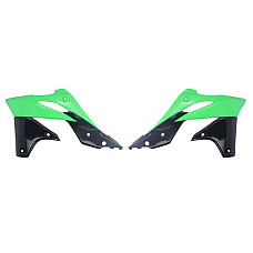 Kituri de plastic Radiator covers colour Black/Green KAWASAKI KX 250 2013-2016 CEMOTO 8416900004 CEM