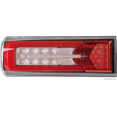 Stop spate Rear lamp L LED 24V with indicator fog light reversing stop parking plate lighting reflector side clearance fits MERCEDES ACTROS MP4 MP5 ANTOS 0300 HERTH+BUSS PARTI ELECTRICE 83840021