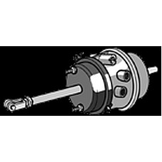 Cilindru de pretensionare Servomotor frana Spate Dreapta/Stanga 20/24 cursa: 57mm/57mm M16x15mm 290 tambur BPW KNORR BX 7401