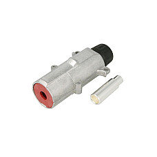 Stecher Mufa de metalica 35mm numar pini: 1 forma mufa: rotund 300A rosu JAEGER 251281EJ