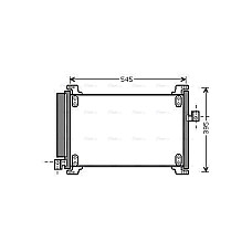 Condensator, climatizare A/C condenser with dryer FIAT MULTIPLA 1.6/1.6ALK/1.6CNG 04.99-06.10 AVA COOLING FT5327D AVA