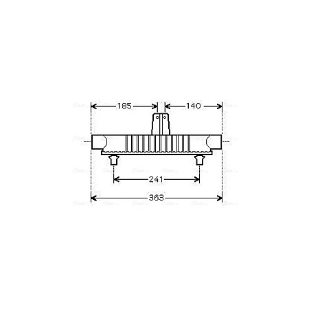 Intercooler, compresor Supply air cooler PEUGEOT 807 2.2D 06.02- AVA COOLING PE4403 AVA