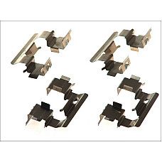 Set accesorii, placute frana Kit montare placute frana Fata TOYOTA CELICA COROLLA VERSO 1.8/2.0D 08.99-09.05 QUICK BRAKE QB109-1294