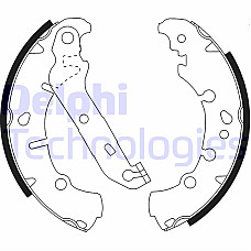 Set saboti frana spate FORD FIESTA IV FIESTA V FUSION KA PUMA STREET KA MAZDA 2 1.0-1.8D 08.95-12.12 DELPHI LS1912