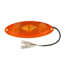 Lampa gabarit Outline marker lights L/R orange LED height 44mm width 124mm surface hose length 200 12V orange frame JOKON 12.1015.600