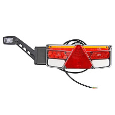 Stop spate Rear lamp L LED 12/24V with indicator with fog light reversing light with stop light parking light triangular reflector with extension arm lamp WAS 1180 W170L+W48