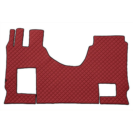 Covor compartiment picioare F-CORE pe intregul etaj scaun pasager convertibil cantitate in set 3 szt. material - piele matlasata eko culoare - rosu cabina lata 250 cm MERCEDES ACTROS MP4 / MP5 07.11- F-CORE F-CORE FL43 RED