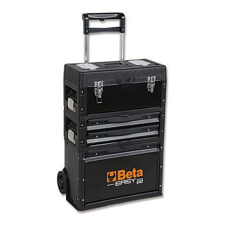 Carucior cu scule Carucior/cutie pentru scule / Trusa de scule numar sertare: 3 culoare: negru BETA BE4300/C43