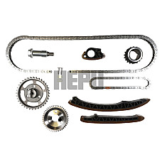 Chit lant de distributie Timing set chain + sprocket MERCEDES C T-MODEL S202 C W202 E T-MODEL S210 E W210 2.1D/2.2D 09.97-03.03 HEPU HEP21-0096