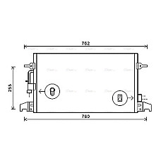 Condensator, climatizare A/C condenser AUDI A6 C5 4.2 11.98-01.05 AVA COOLING AI5324 AVA