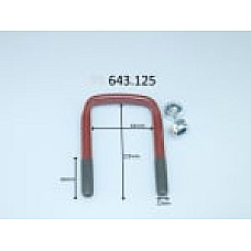 Brida arc Leaf spring shackle 125mm M12  MERCEDES T1 601 T1 601 611 T1 B601 2.3-2.9D 04.77-02.96 LS GERMANY 643125-LS