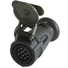 Stecher Mufa de metalica numar pini: 12 forma mufa: rotund 24V JAEGER 251203EJ