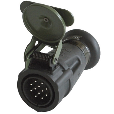 Stecher Mufa de metalica numar pini: 12 forma mufa: rotund 24V JAEGER 251203EJ