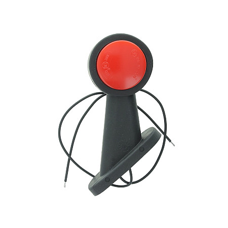 Lampa gabarit Outline marker lights L red/white on short arm 12/24V WAS 777L W21.7N