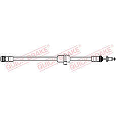 Furtun frana Furtun/conducta de frana flexibil Fata Dreapta/Stanga lungime 375mm M10x1/M10x1 MINI F55 F56 1.2-2.0D 09.13- QUICK BRAKE QB32.353