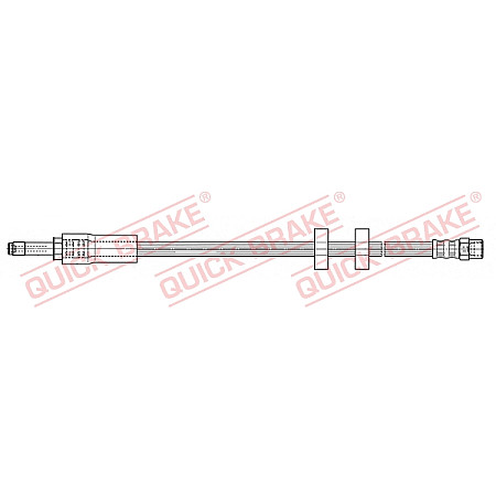 Furtun frana Furtun/conducta de frana flexibil Fata Dreapta/Stanga lungime 375mm M10x1/M10x1 VOLVO XC90 I 2.4D-4.4 10.02-12.14 QUICK BRAKE QB35.901