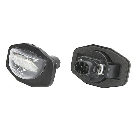 Elemente iluminare Licence plate lamp LED ligght colour: white set 12V with road approval TOYOTA AURIS 10.06-09.12 M-TECH CLP032
