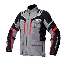 Jachete textil touring SPYKE MERIDIAN DRY TECNO culoare negru gri deschis rosu marimea 46 120540 10117 46