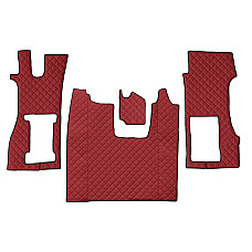 Covor compartiment picioare F-CORE pe intregul etaj scaun pneumatic pentru pasageri cantitate in set 3 szt. material - piele matlasata eko culoare - rosu SCANIA LPGRS 09.16- F-CORE F-CORE FL37 RED