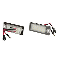 Elemente iluminare Licence plate lamp LED ligght colour: white set 12V no road approval VOLVO S80 I V70 II XC90 I 05.98-12.14 M-TECH CLP041