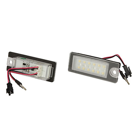 Elemente iluminare Licence plate lamp LED ligght colour: white set 12V no road approval VOLVO S80 I V70 II XC90 I 05.98-12.14 M-TECH CLP041
