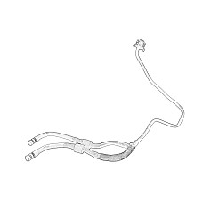 Furtun aerisire, rezervor egalizare Breather line for expansion tank AdBlue FIAT DUCATO 2.3D 04.15- OE FIAT 1388178080