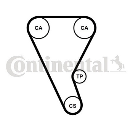 Curea de distributie Timing belt FORD FOCUS IV GALAXY III KUGA III MONDEO V RANGER S-MAX TOURNEO CUSTOM V362 TRANSIT CUSTOM V362 TRANSIT V363 2.0D/2.0DH 12.15- CONTITECH CT 1240