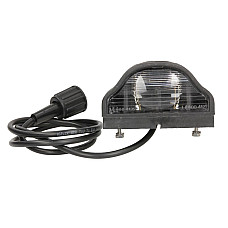 Iluminare numar de circulatie Licence plate lamp REGPOINT glass colour: neagra hose length: 1000mm ASPOCK A36-3007-057