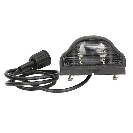 Iluminare numar de circulatie Licence plate lamp REGPOINT glass colour: neagra hose length: 1000mm ASPOCK A36-3007-057