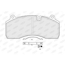 Set placute de frana HALDEX numar WVA: 29181 29207 RVI MIDLUM VOLVO FL II D7E240-DXi5 05.06- BERAL BCV29181TK